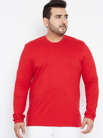 plus size henley t shirts online india